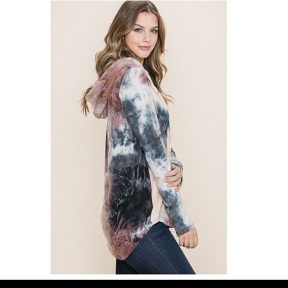 1 Left =Small🧡New boutique cozy hooded pullover - Picture 5 of 12